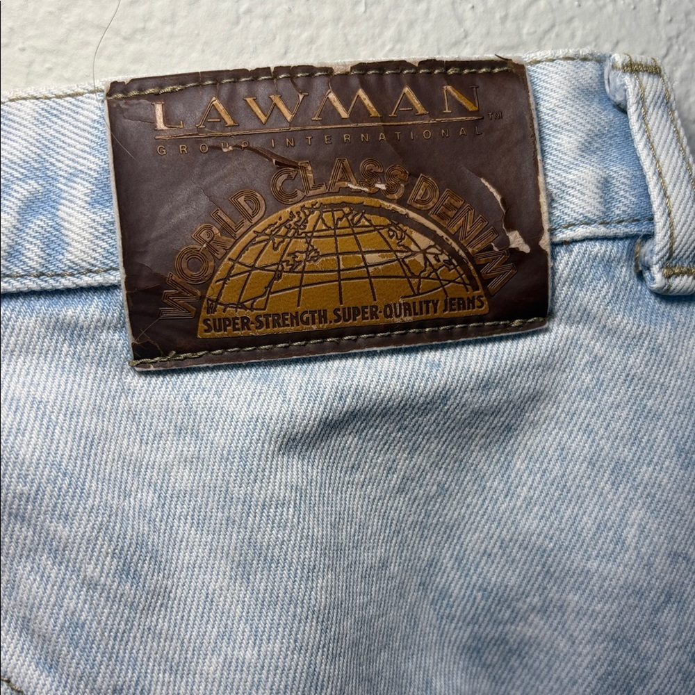 VINTAGE Lawman Light Wash High Rise Cotton Women's Jeans size 13 - Picture 7 of 7